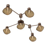 Mesa Hub & Spoke Linear Ceiling Light / Wall Sconce - Burnished Bronze / Mesa Bronze
