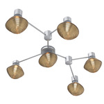 Mesa Hub & Spoke Linear Ceiling Light / Wall Sconce - Classic Silver / Mesa Bronze