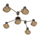 Mesa Hub & Spoke Linear Ceiling Light / Wall Sconce - Flat Bronze / Mesa Bronze