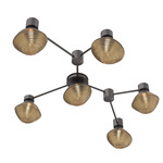 Mesa Hub & Spoke Linear Ceiling Light / Wall Sconce - Graphite / Mesa Bronze