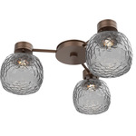 Vessel Hub & Spoke Ceiling Flush / Wall Sconce - Burnished Bronze / Vessel Smoke