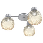Vessel Hub & Spoke Ceiling Flush / Wall Sconce - Classic Silver / Vessel Amber