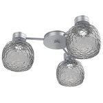Vessel Hub & Spoke Ceiling Flush / Wall Sconce - Classic Silver / Vessel Smoke