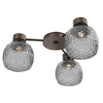 Vessel Hub & Spoke Ceiling Flush / Wall Sconce - Flat Bronze / Vessel Smoke