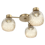 Vessel Hub & Spoke Ceiling Flush / Wall Sconce - Gilded Brass / Vessel Amber