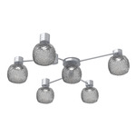 Vessel Hub & Spoke Ceiling Flush / Wall Sconce - Classic Silver / Vessel Smoke