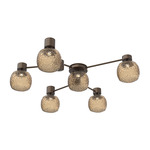 Vessel Hub & Spoke Ceiling Flush / Wall Sconce - Flat Bronze / Vessel Bronze