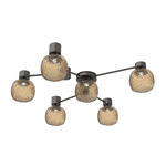 Vessel Hub & Spoke Ceiling Flush / Wall Sconce - Graphite / Vessel Bronze