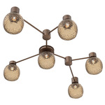Vessel Hub & Spoke Linear Ceiling Flush / Wall Sconce - Burnished Bronze / Vessel Bronze