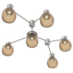Vessel Hub & Spoke Linear Ceiling Flush / Wall Sconce - Beige Silver / Vessel Bronze