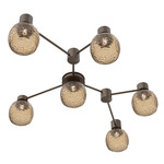 Vessel Hub & Spoke Linear Ceiling Flush / Wall Sconce - Flat Bronze / Vessel Bronze