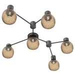 Vessel Hub & Spoke Linear Ceiling Flush / Wall Sconce - Graphite / Vessel Bronze