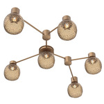 Vessel Hub & Spoke Linear Ceiling Flush / Wall Sconce - Novel Brass / Vessel Bronze