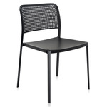 Audrey Outdoor Chair Without Arm - 2 Pack - Black Frame / Black