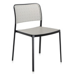 Audrey Outdoor Chair Without Arm - 2 Pack - Black Frame / Light Gray