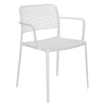 Audrey Outdoor Chair With Arm - 2 Pack - White Frame / White