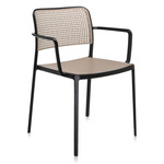 Audrey Outdoor Chair With Arm - 2 Pack - Black Frame / Sand