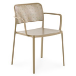 Audrey Outdoor Chair With Arm - 2 Pack - Beige Frame / Beige