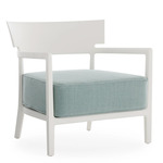 Cara Matte Outdoor Armchair - White Frame / Sage