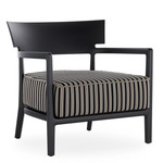 Cara Matte Outdoor Armchair - Black Frame / Dove Gray-Black