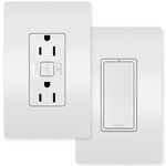 Radiant Easy Switched Outlet Kit - White