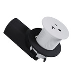 Tamper Resistant Kitchen Countertop Outlet - White