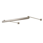 Kurve Display Sign with 2.8 Square Canopy - Satin Nickel