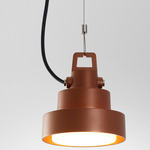 Plaff-On! Outdoor Pendant - Rust Brown / Opal