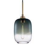 Balon Ombra Pendant - Satin Brass / Storm / Clear