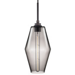 Marquise Pendant - Graphite / Grey