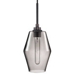 Marquise Pendant - Graphite / Grey