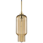 Pharos Pendant - Satin Brass / Smoke
