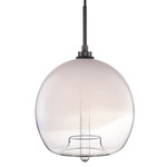 Stamen Pendant - Graphite / Opaline / Clear