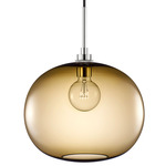 Terra Pendant - Polished Nickel / Smoke
