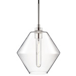 Trove Pendant - Polished Nickel / Crystal