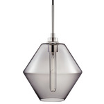 Trove Pendant - Polished Nickel / Grey