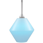 Trove Pendant - Polished Nickel / Opalia