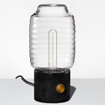 Chinois Ionic Table Lamp - Black Marble / Crystal