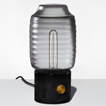 Chinois Ionic Table Lamp - Black Marble / Grey