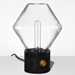 Trove Ionic Table Lamp - Black Marble / Crystal