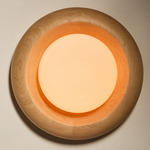 Humboldt Wooden Wall Sconce - Hard Maple / Opal