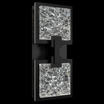 Pop Star Outdoor Color-Select Wall Light - Black / Crystal