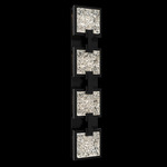 Pop Star Outdoor Color-Select Wall Light - Black / Crystal
