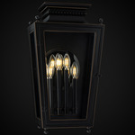 Milton Outdoor Wall Light - Oil Rubbed Bronze / Clear