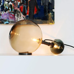 Twice Table Lamp - Dark Oxidized / Smoke Small Diffuser