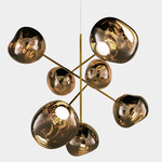 Melt Large Chandelier - Gold / Bronze