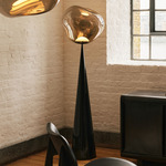 Melt Fat Cone Floor Lamp - Black / Bronze