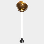 Melt Slim Cone Floor Lamp - Black / Bronze