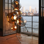 Melt Chandelier LED Floor Lamp - Gold / Bronze