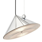 Pose Pendant - Polished Silver